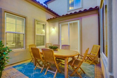 Courtyard in between the front family room and the
