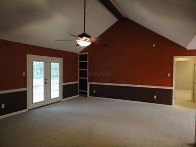 The french doors lead to your covered patio and de