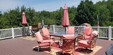 Summer deck entertainment area