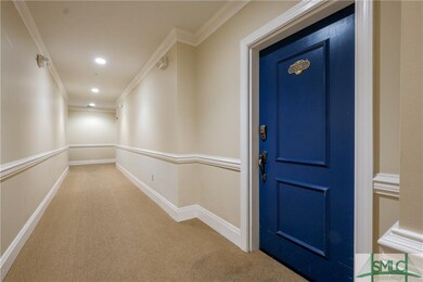 Entrance door to 206 E.