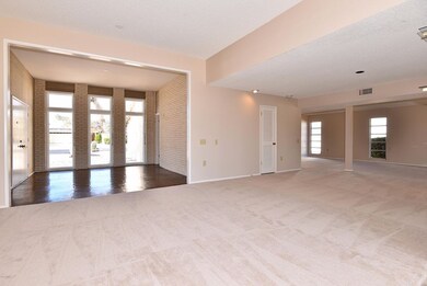 Dining area looking towards entry.