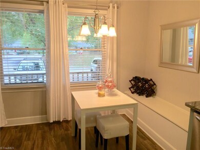 Eat In kitchen has built in seating.
