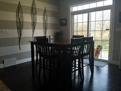 Kitchen. Eat-in kitchen with sliding glass doors t