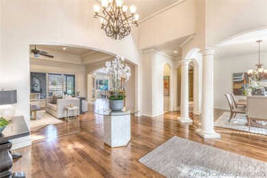 Another view of the entry showing the open floor p