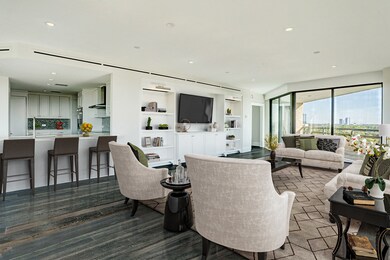 Living room  - huge space opening to kitchen. (vir