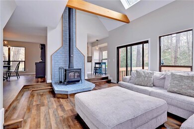 Step down to enter the family room