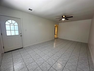 The low maintenance tile flooring is easy to clean