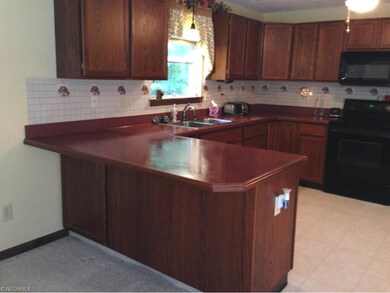 This extended countertop offers additional dining 