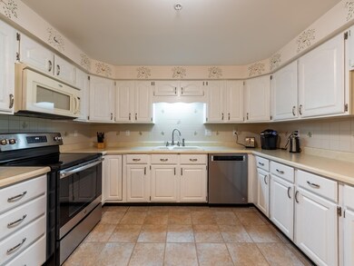 Freshly painted cabinets and walls
