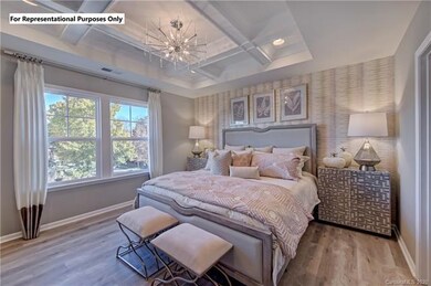 Spacious master bathroom with a tray ceiling and t