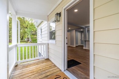 Deck with covered porch