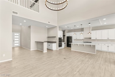 Open concept kitchen, family room, and dining area