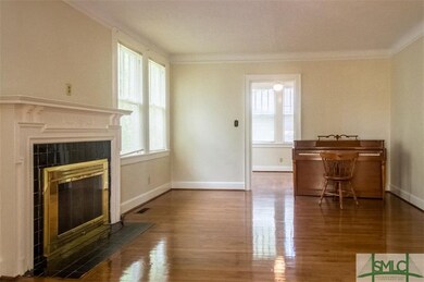 Living room with fireplace