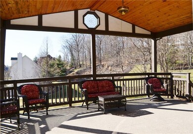 Exceptionally Large Rear Covered Deck overlooking 