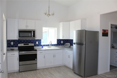 from living room looking into kitchen