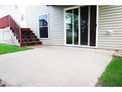 This is the cement patio from the walk-out basemen