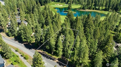 Mountain feeling site with mature evergreen pines.