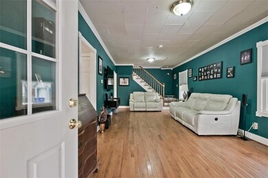 Porch opens up to the living room....