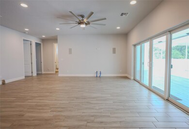 Living room facing guest bedrooms