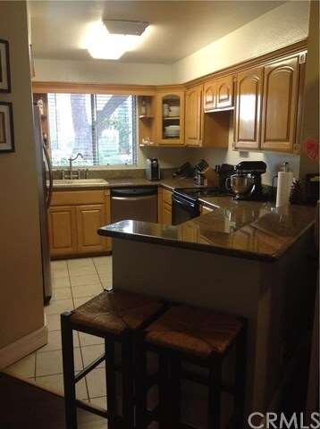 Maple cabinets with granite counter tops.