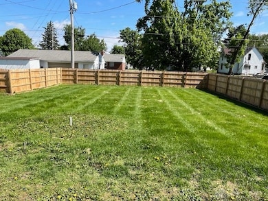 privacy fenced backyard