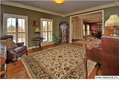 Large living room would also serve well as library