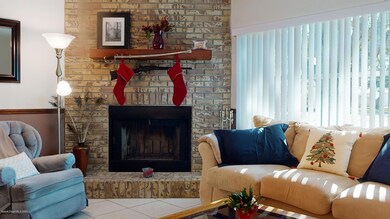 living fireplace