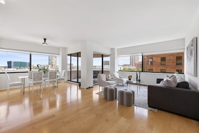 The oversized windows provide panoramic views. The