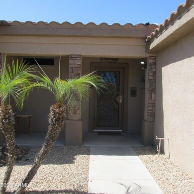 Outside front door