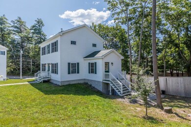 Side entry w/small deck to patio below