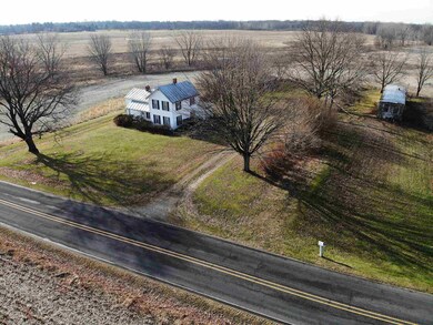 Aerial view looking southwest.