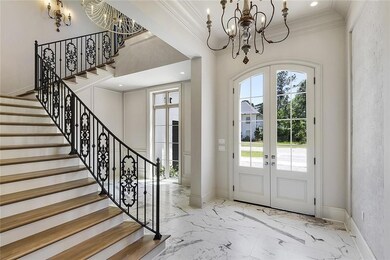 Grand entrance with sitting room/office to the rig