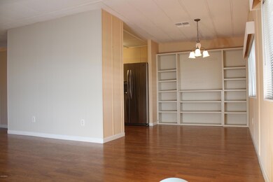 Dining Room with Built In Bookcase