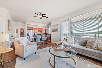 1247 SF condo in a luxury building.