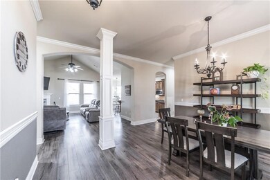 Formal Dining with soaring ceilings