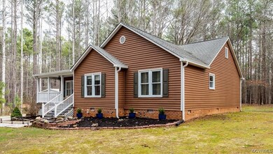 View of front of home with a front yard