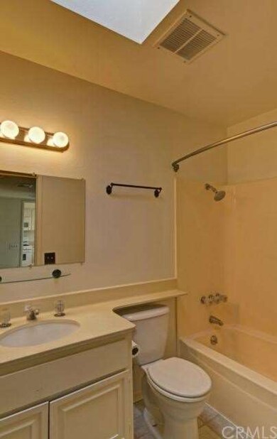 Skylights in bathroom bring in lots of light!