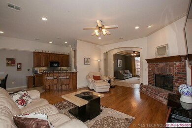 Bright and well lighted this Great room offers rea