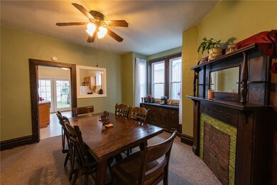 Dining room can accommodate large sized table and