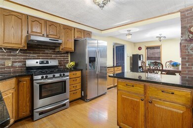 View from the kitchen looking toward the dining ro