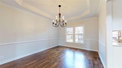 Formal Dining Room with NEW Light Fixture & Window