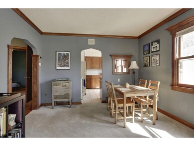 The informal dining area attached to the living ro