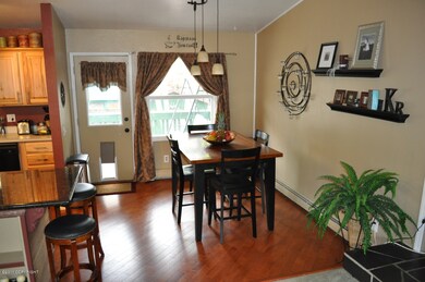 Dining area with furniture