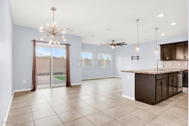 Dining area opens up to the kitchen & living room