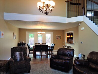 The living room flows to the dining area with has 