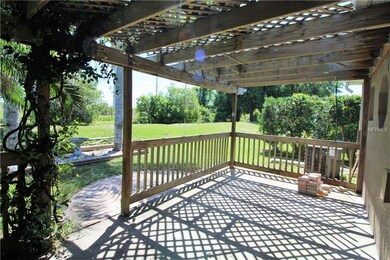 Rear patio with pergola