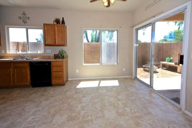 KItchen and dining area