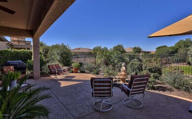 Parklike backyard setting