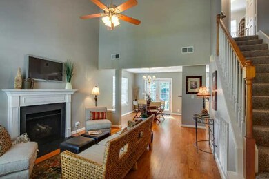 Open floorplan with vaulted ceiling 