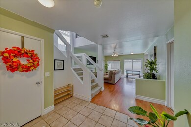 Foyer-master bedroom entry on right